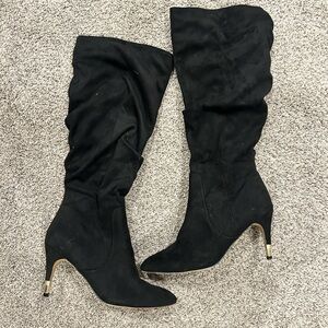 Elegant Black Knee-High Women's Boots